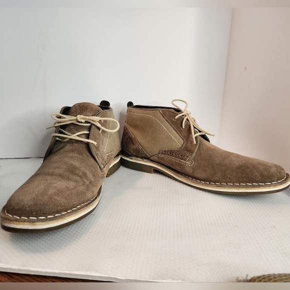 Steve Madden Hanson Desert Boot 9.5 nubuck suede‎ & canvas low boots